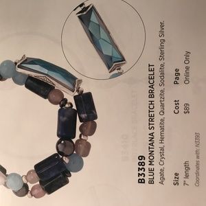 Silpada Blue Montana Stretch Bracelet